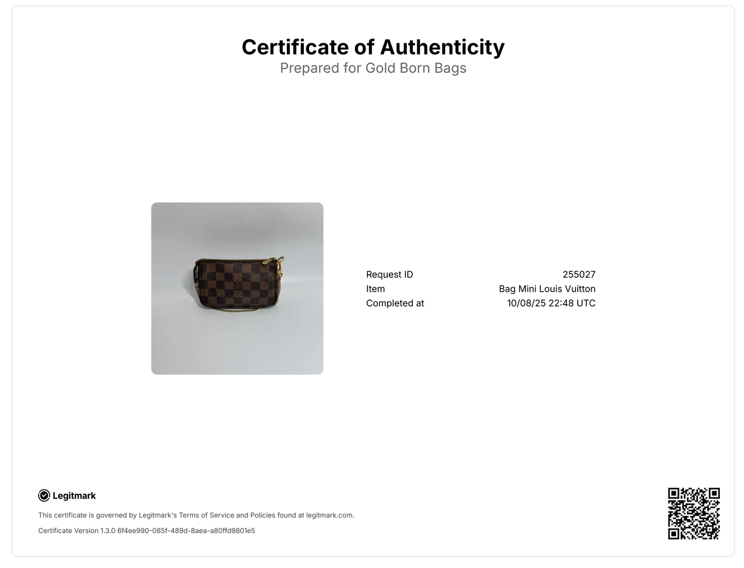 Damier Ebene Mini Pochette Accessories