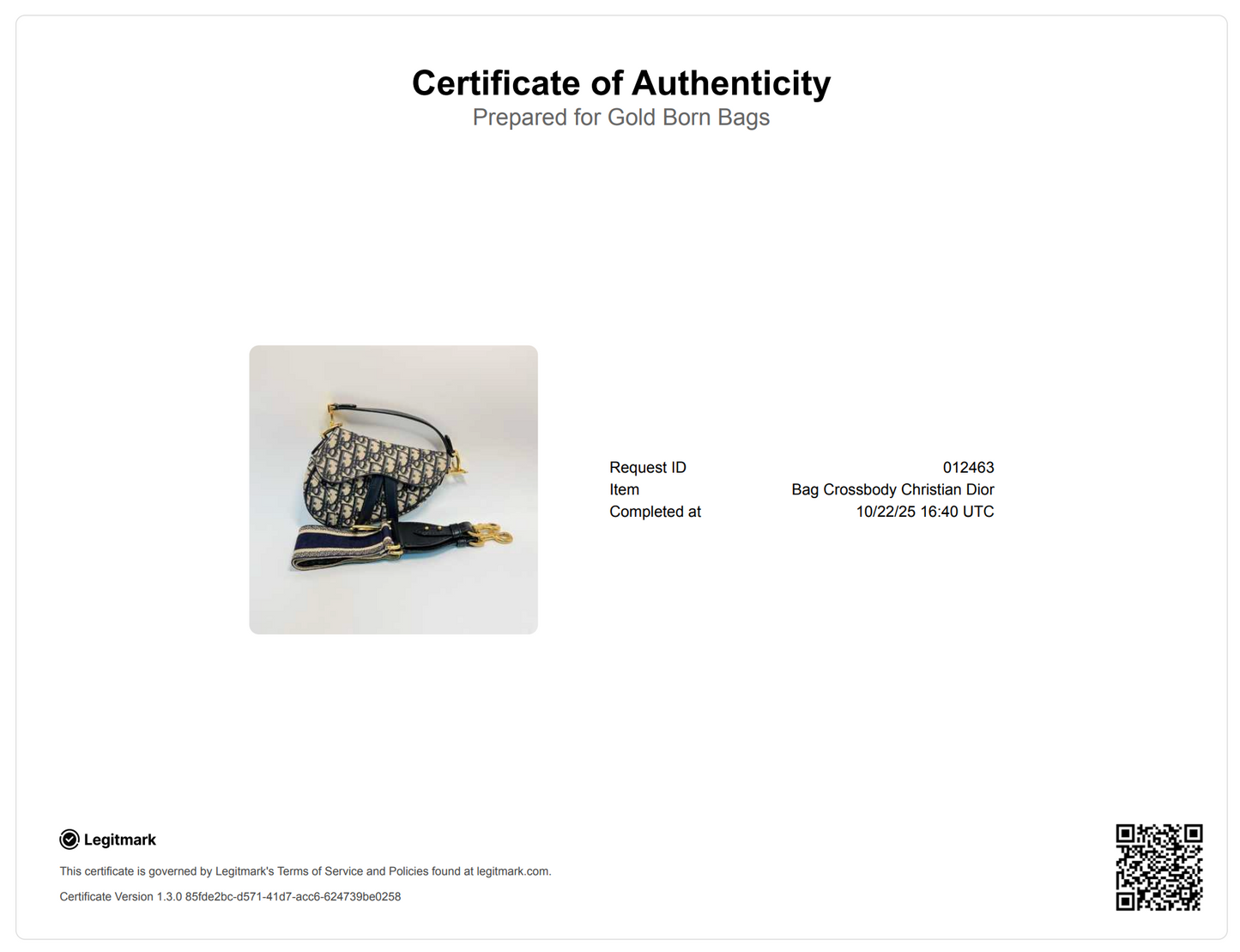 Mini Saddle Bag with Wide Strap