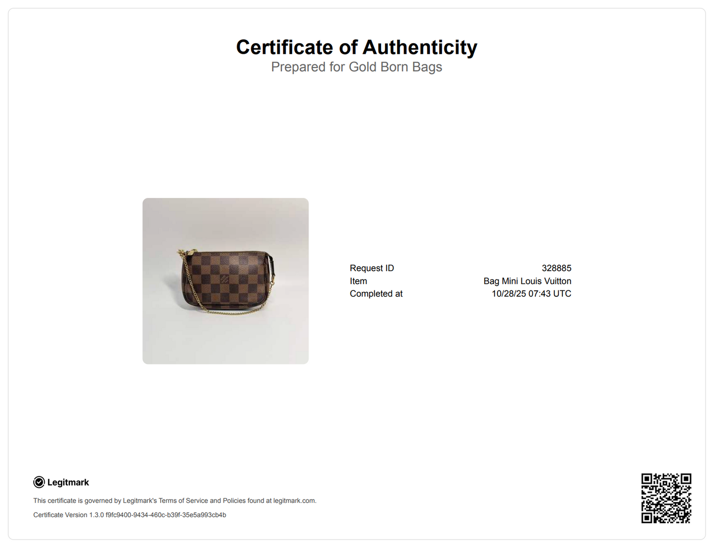 Damier Ebene Mini Pochette Accessories