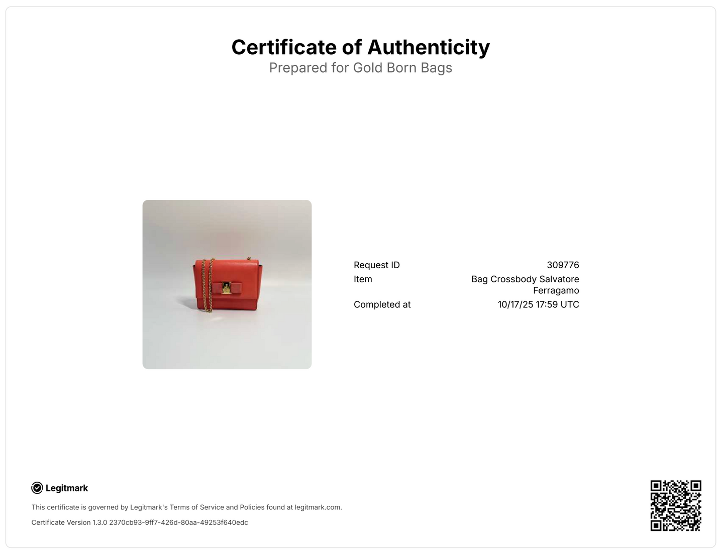 Vara Ribbon Chain Shoulder Bag Coral