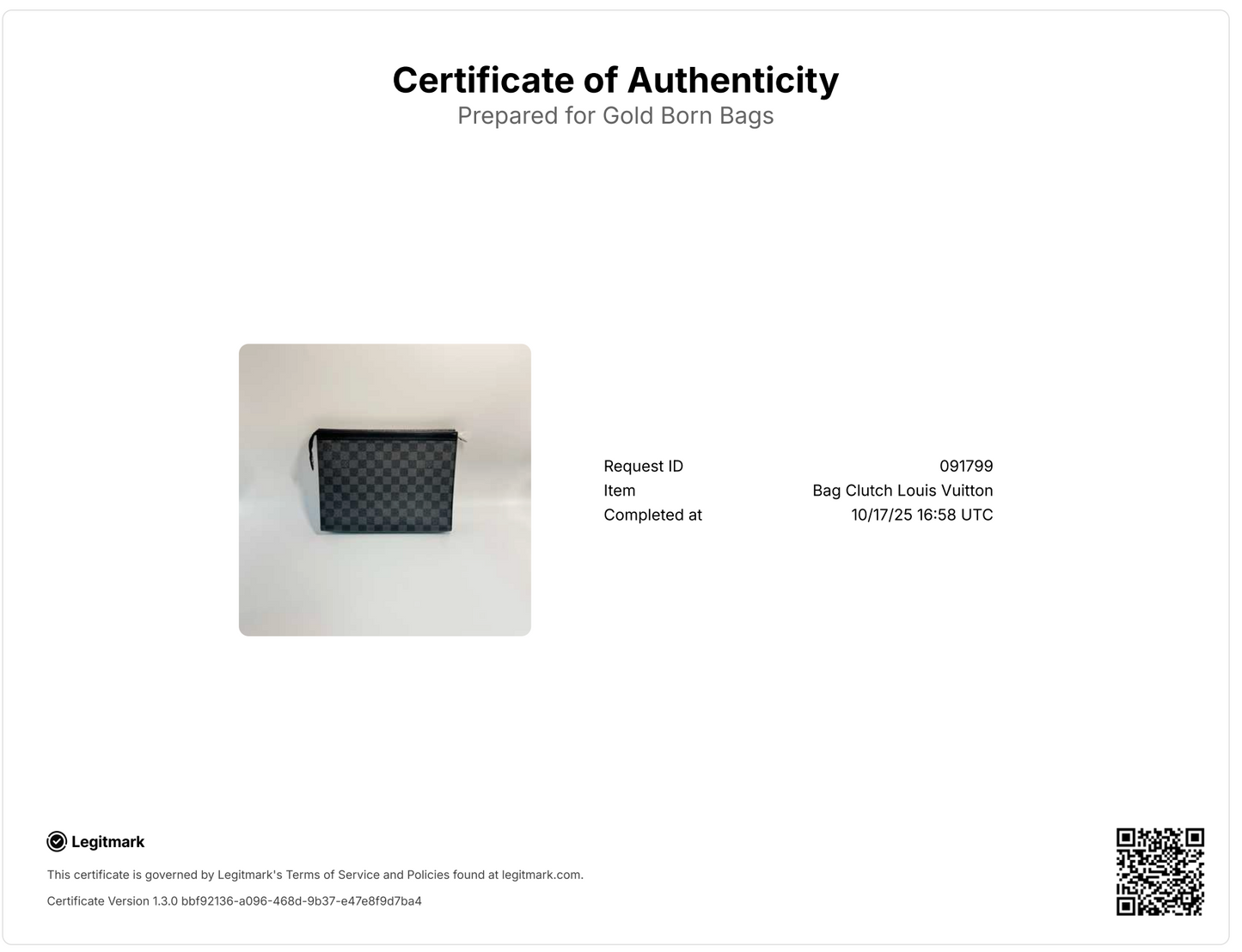 Pochette Voyage Damier Graphite MM