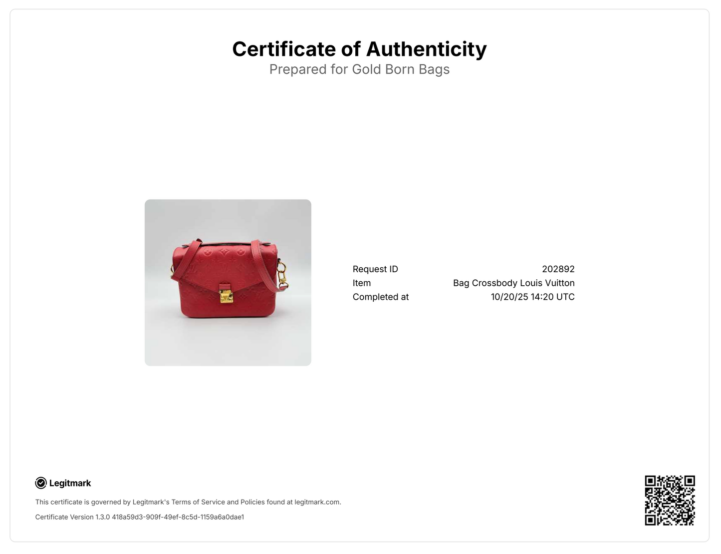 Empreinte Pochette Metis Cherry