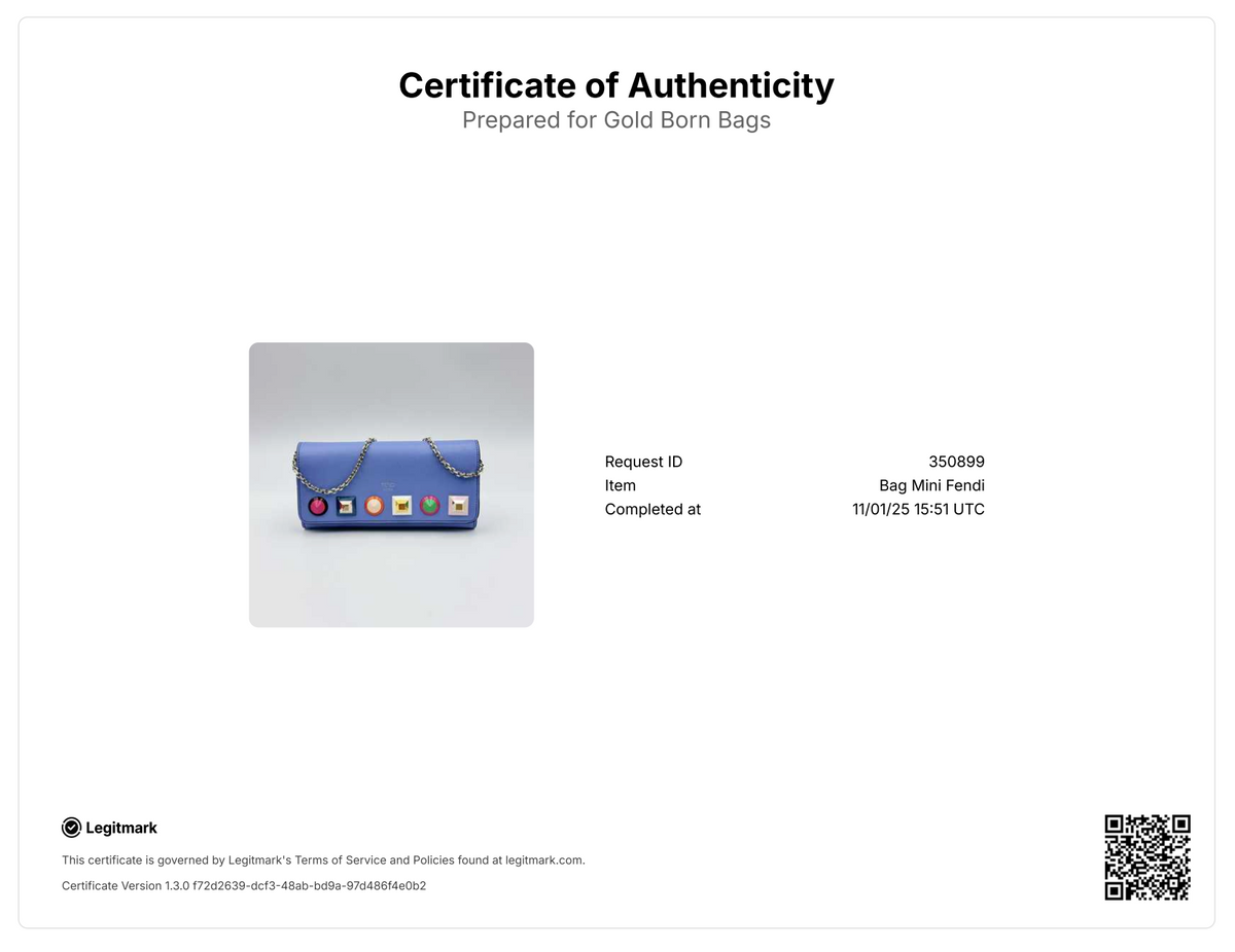 Fendi Continental Wallet on Chain Studded Leather — view 9 of 9 Continental Wallet on Chain Studded Leather, view 9 of 9