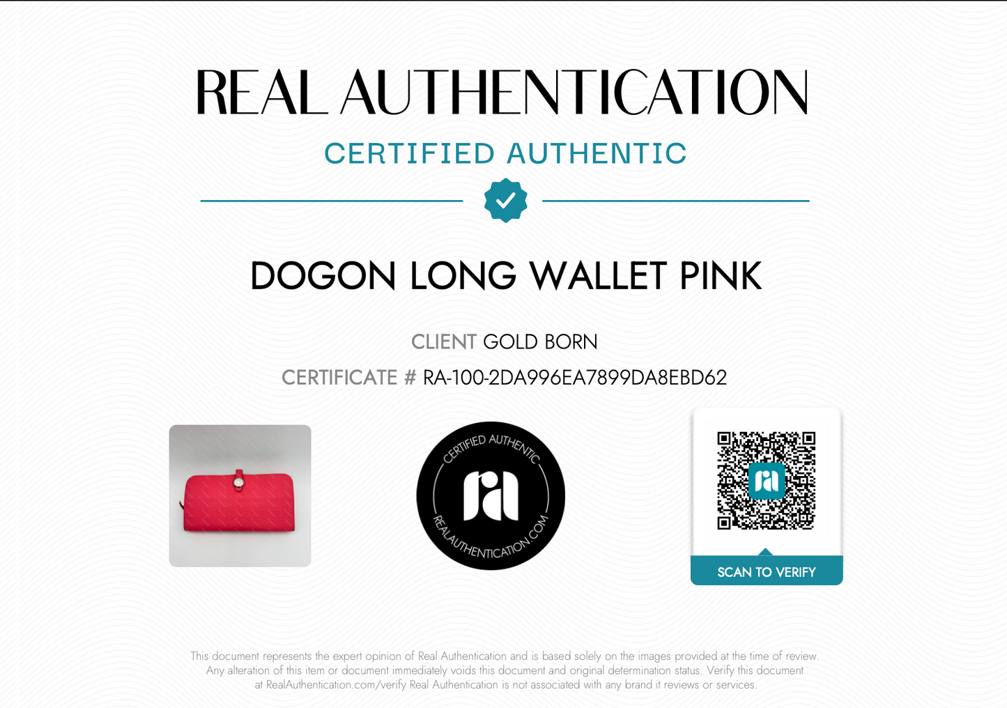 Dogon Long Wallet Pink
