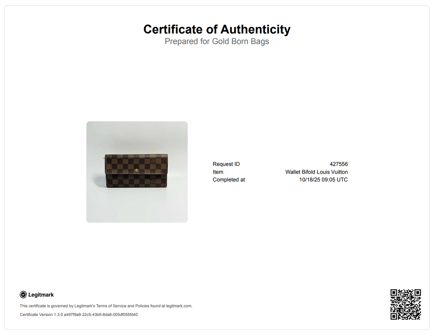 Damier Ebene Canvas Sarah Wallet