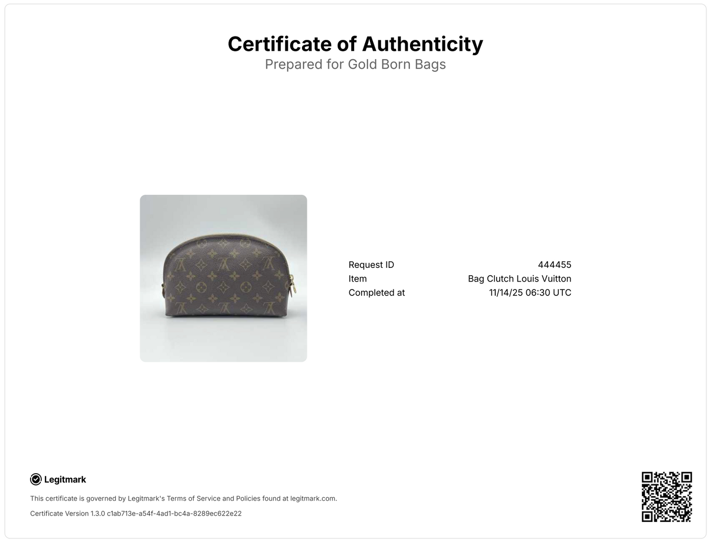 Monogram Cosmetic Pouch GM Microchipped