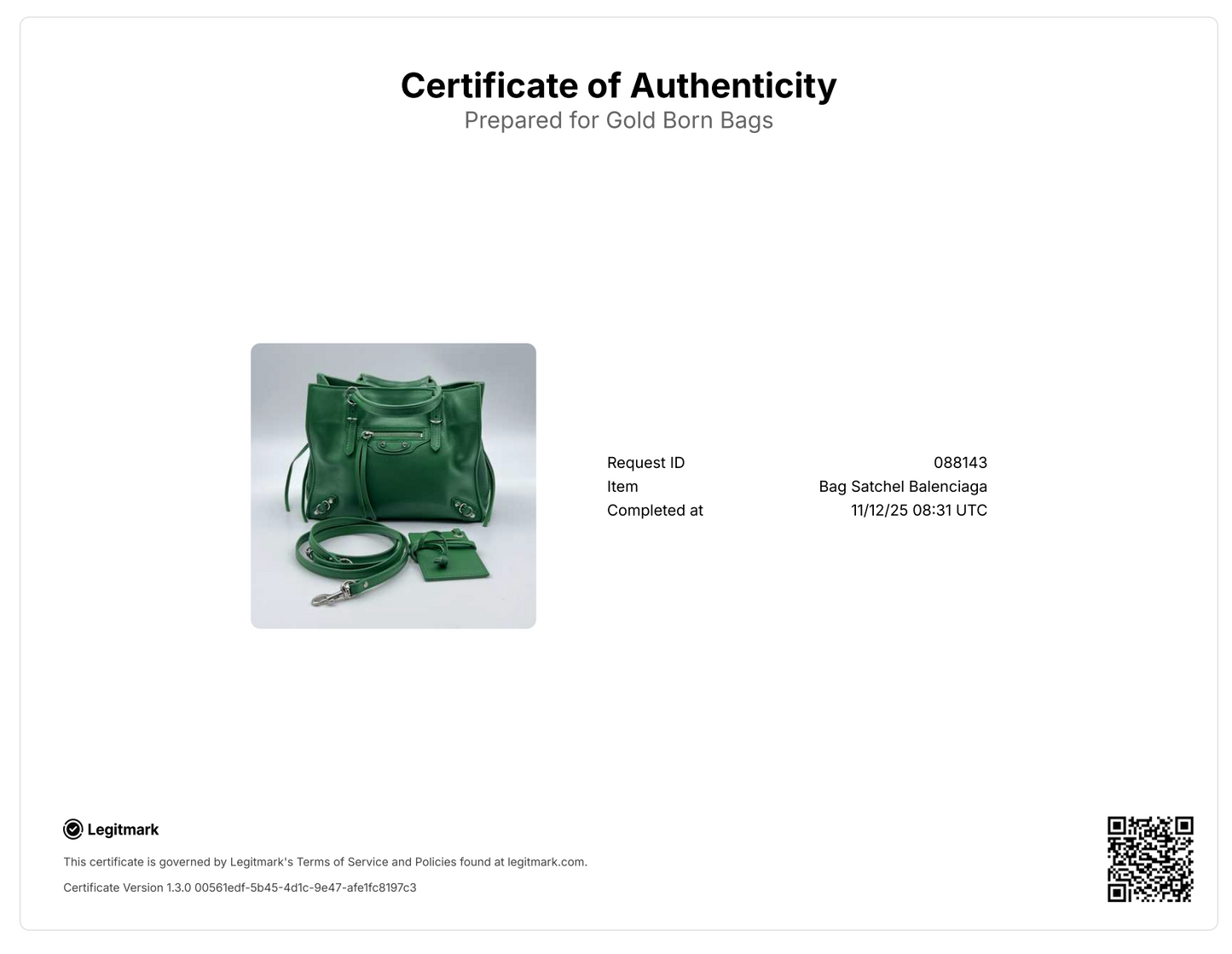 Green Leather Mini Papier A4 Tote