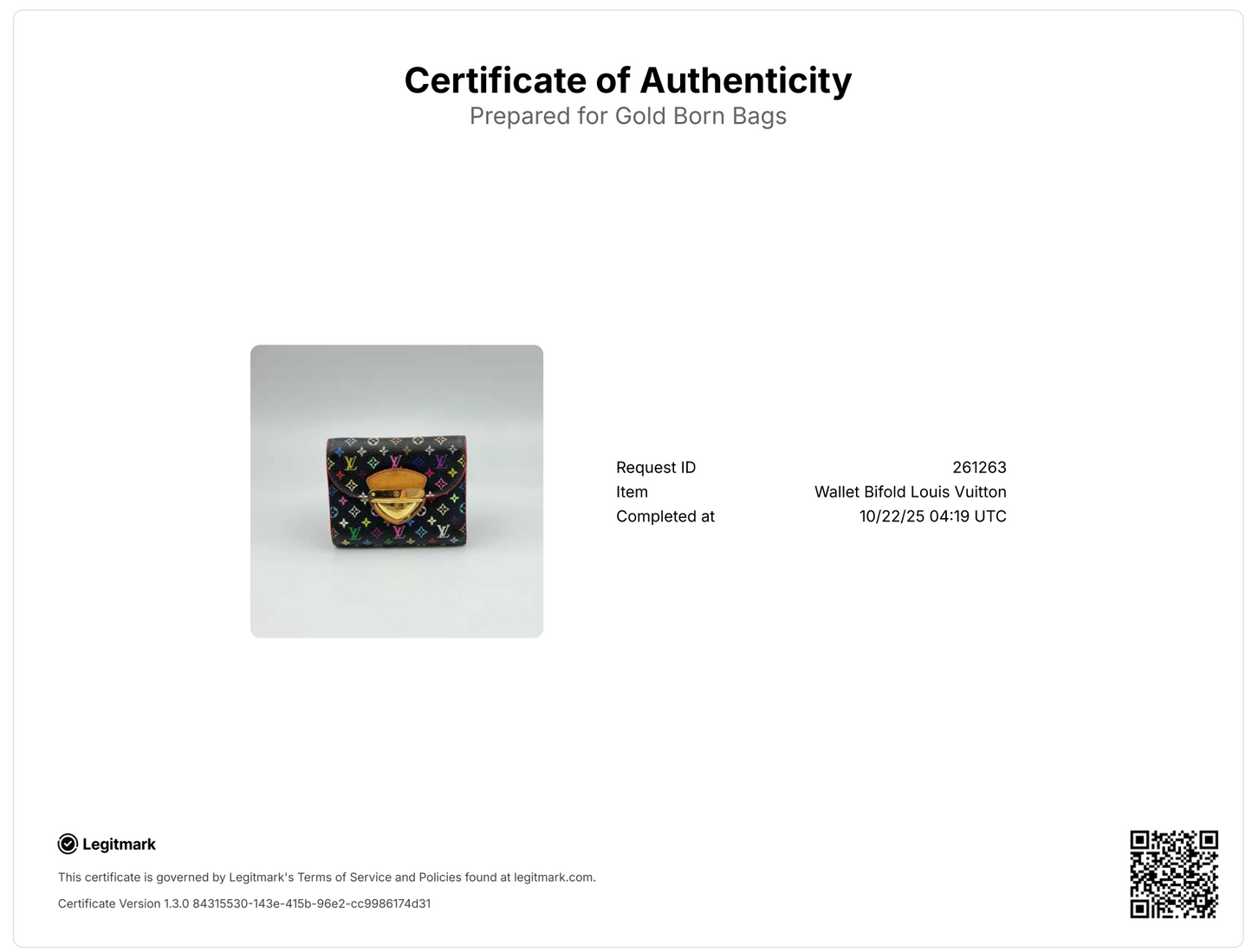 Monogram Multicolor Joey Wallet Black Grenade