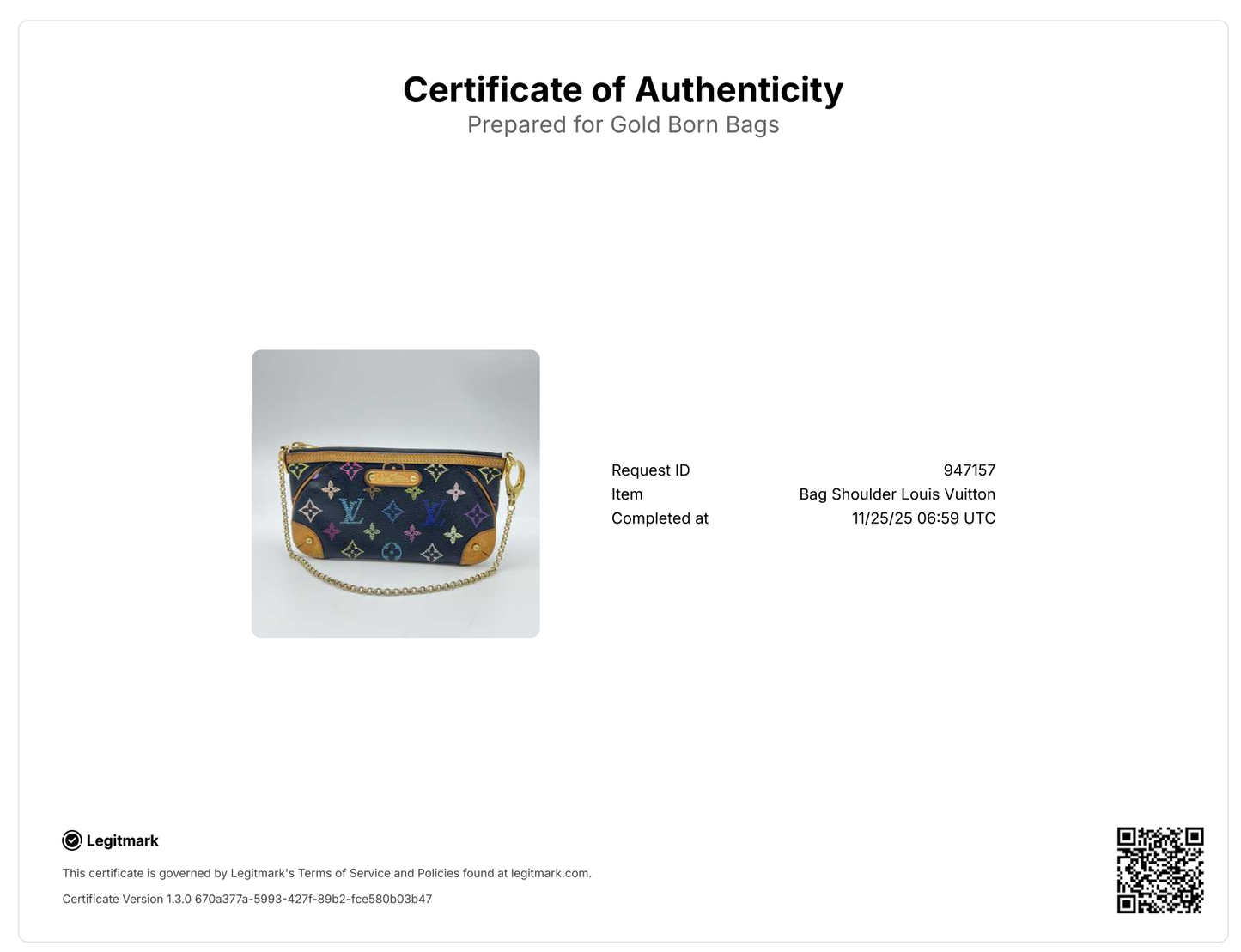 Monogram Multicolor Pochette Milla MM Black