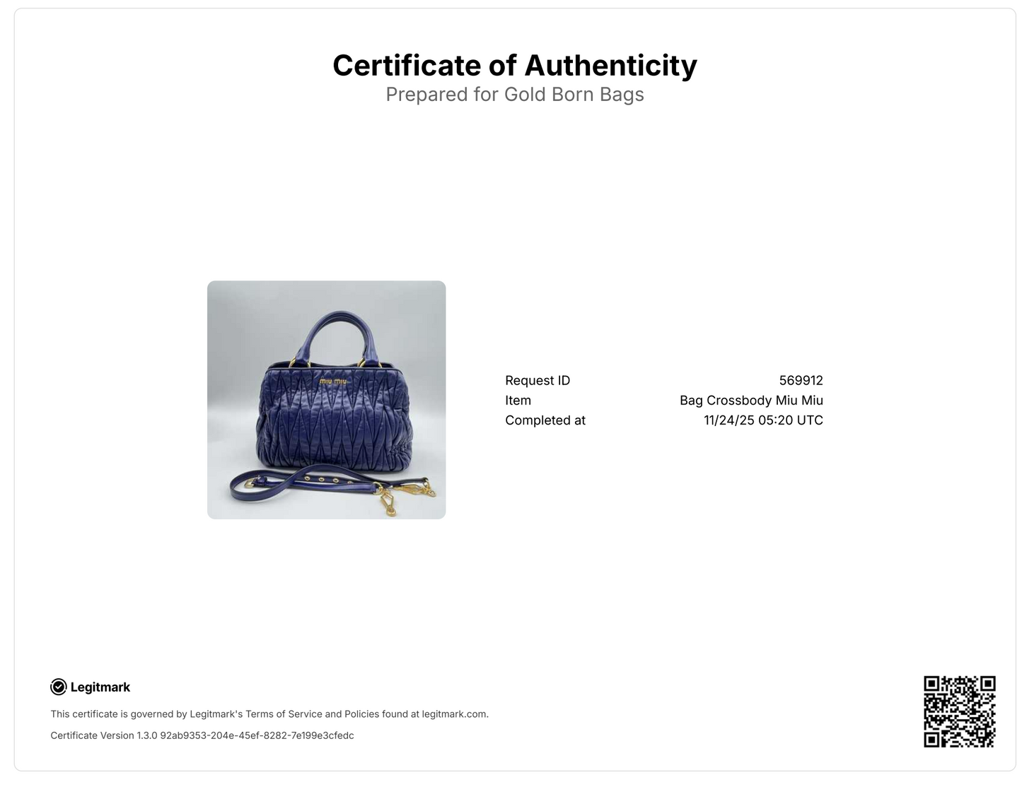 Blue Matelasse Leather Tote Bag