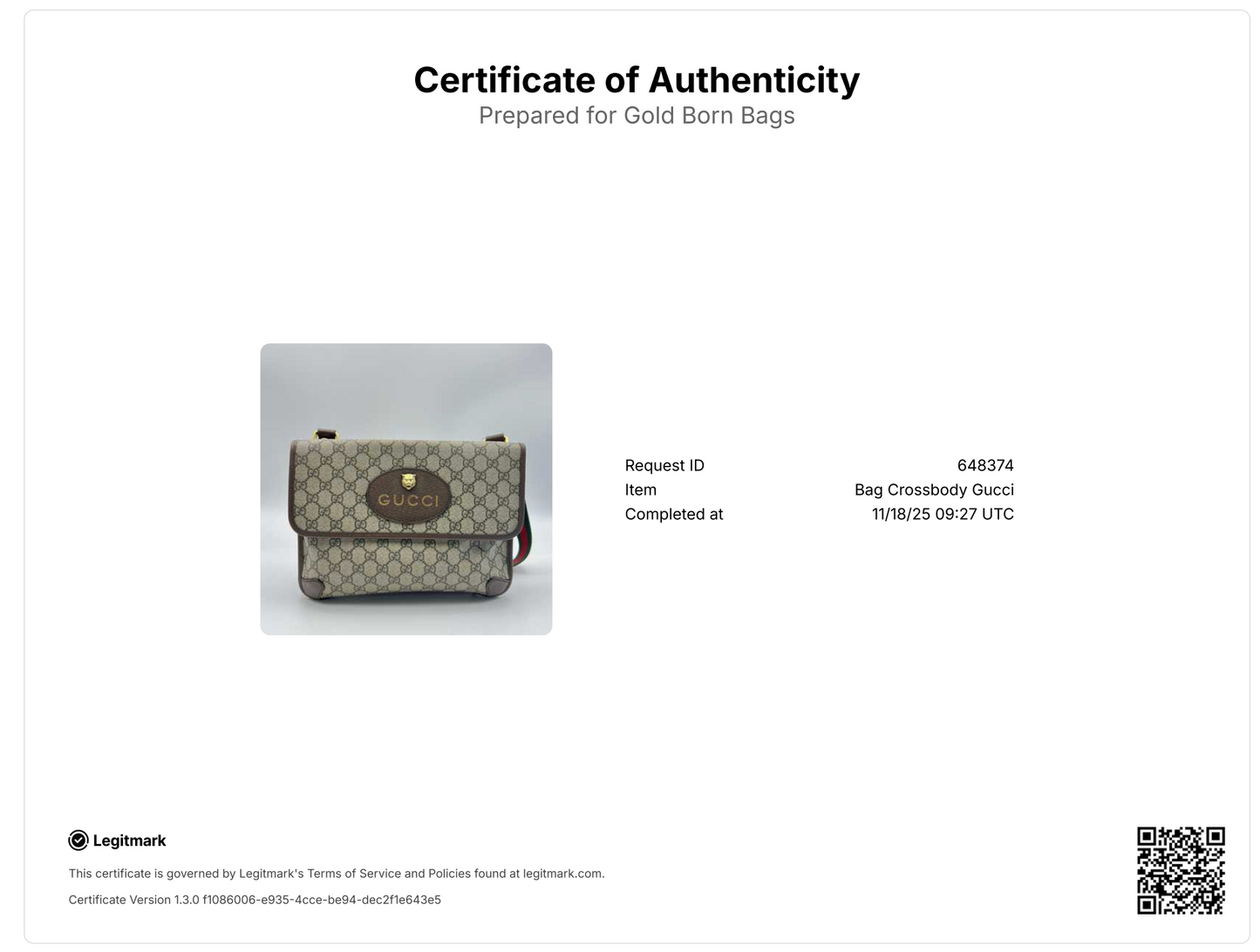 GG Supreme Monogram Web Neo Vintage Double Flap Messenger Bag Beige New Acero