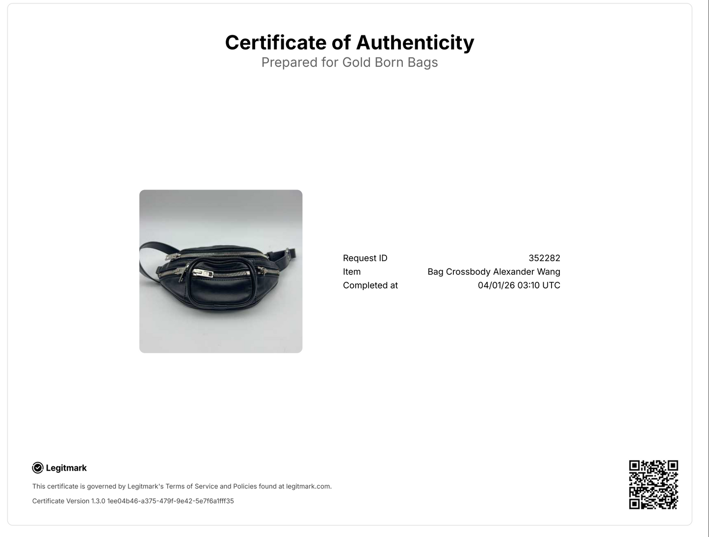 Black Leather Mini Attica Belt Bag
