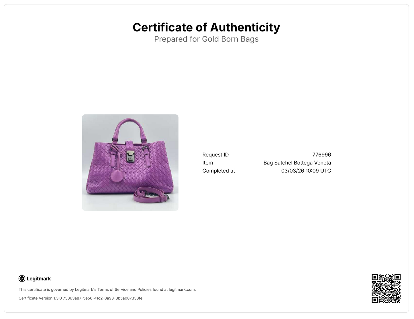 Small Nappa Intrecciato Roma Satchel