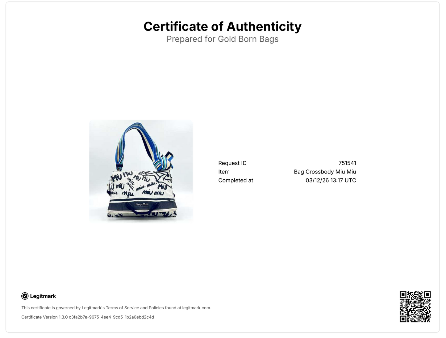 Canvas Print Shoulder Bag