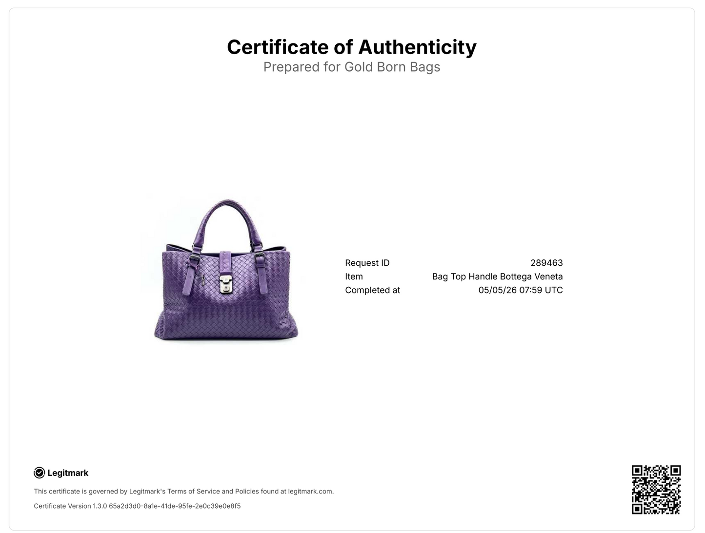 Medium Intrecciato Roma Tote Purple