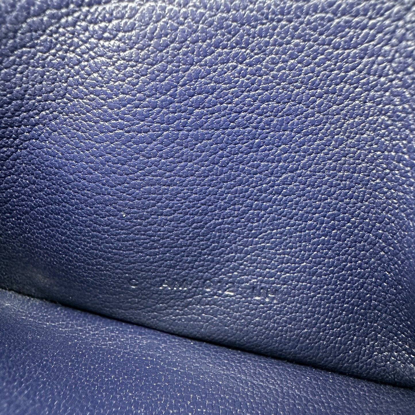 Petit Chevaux Vertical Business Card Case Black Blue