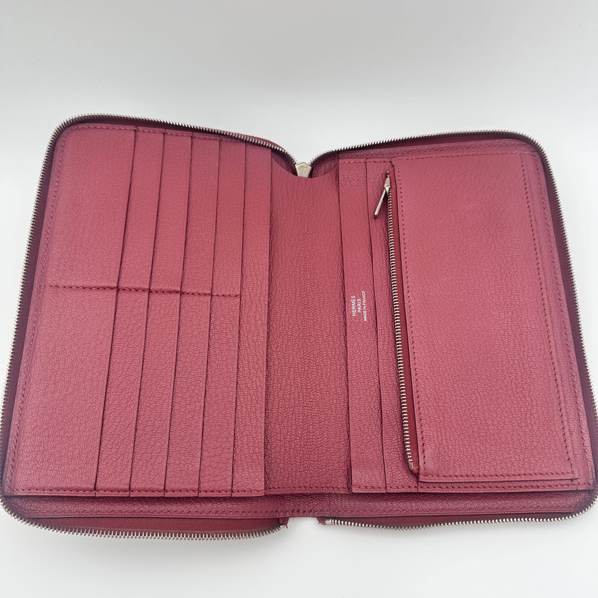 Hermès Evergrain Azap GM Combined Wallet Dusty Rose — view 7 of 9 Evergrain Azap GM Combined Wallet Dusty Rose, view 7 of 9