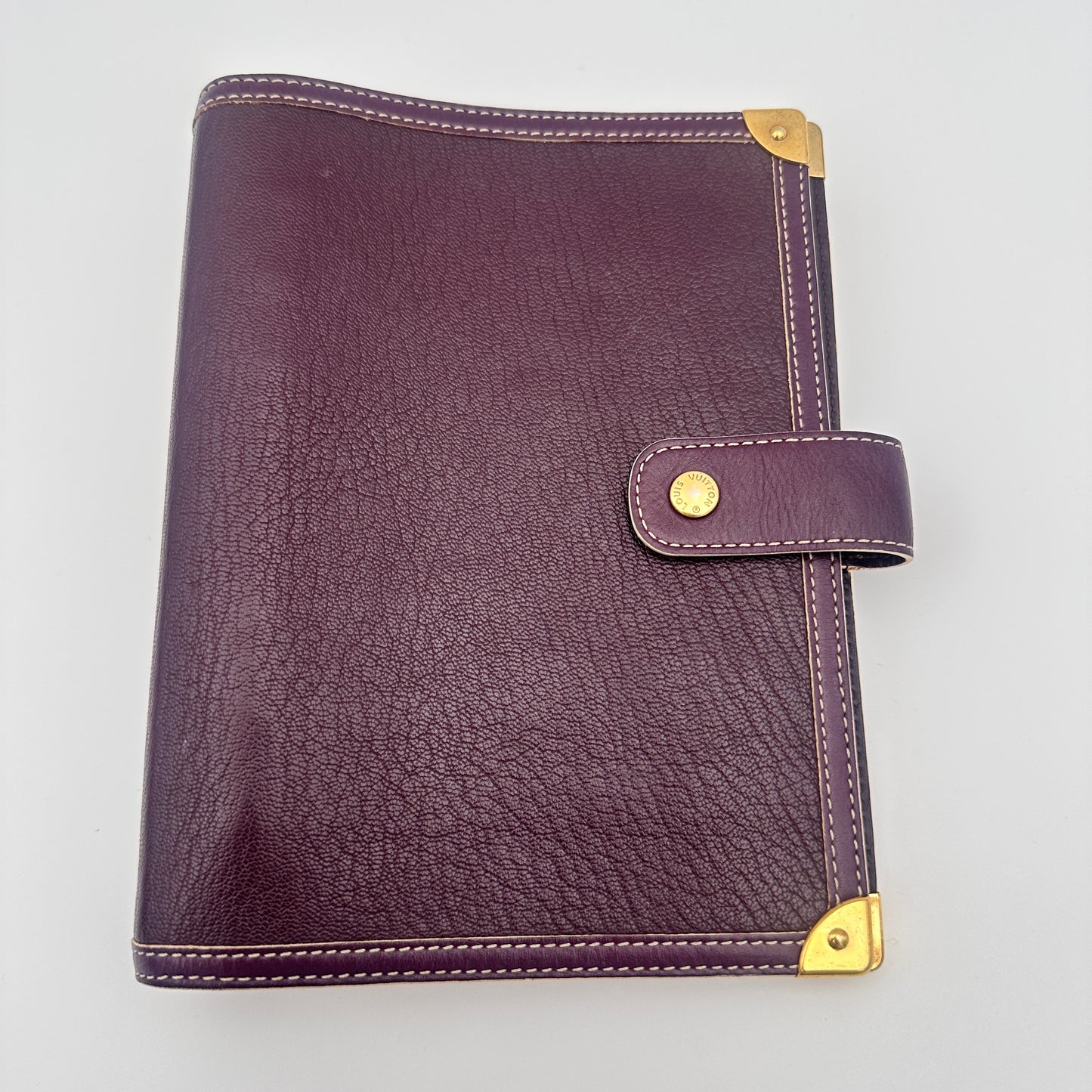 Plum Suhali Leather Small Agenda/Notebook Cover