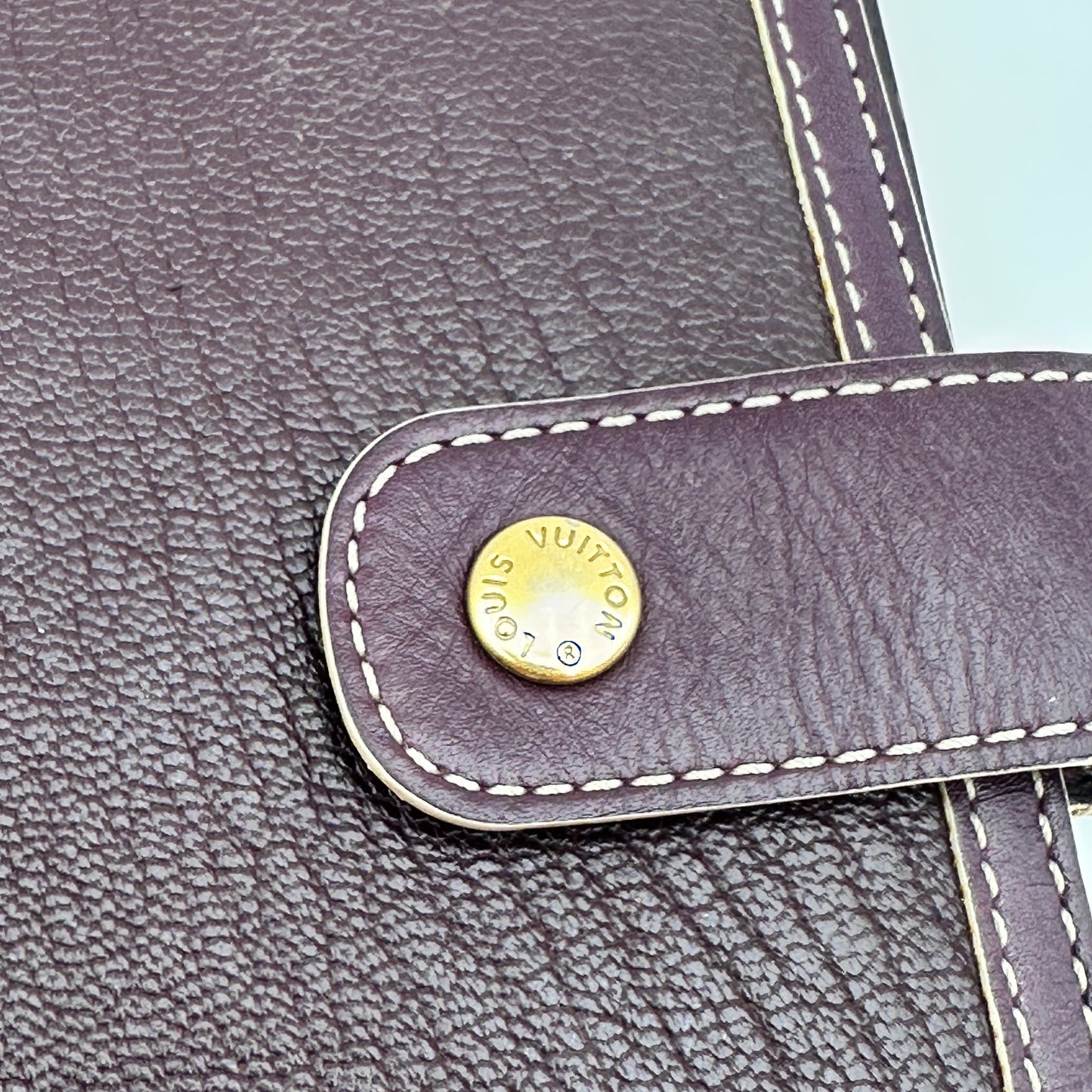 Plum Suhali Leather Small Agenda/Notebook Cover