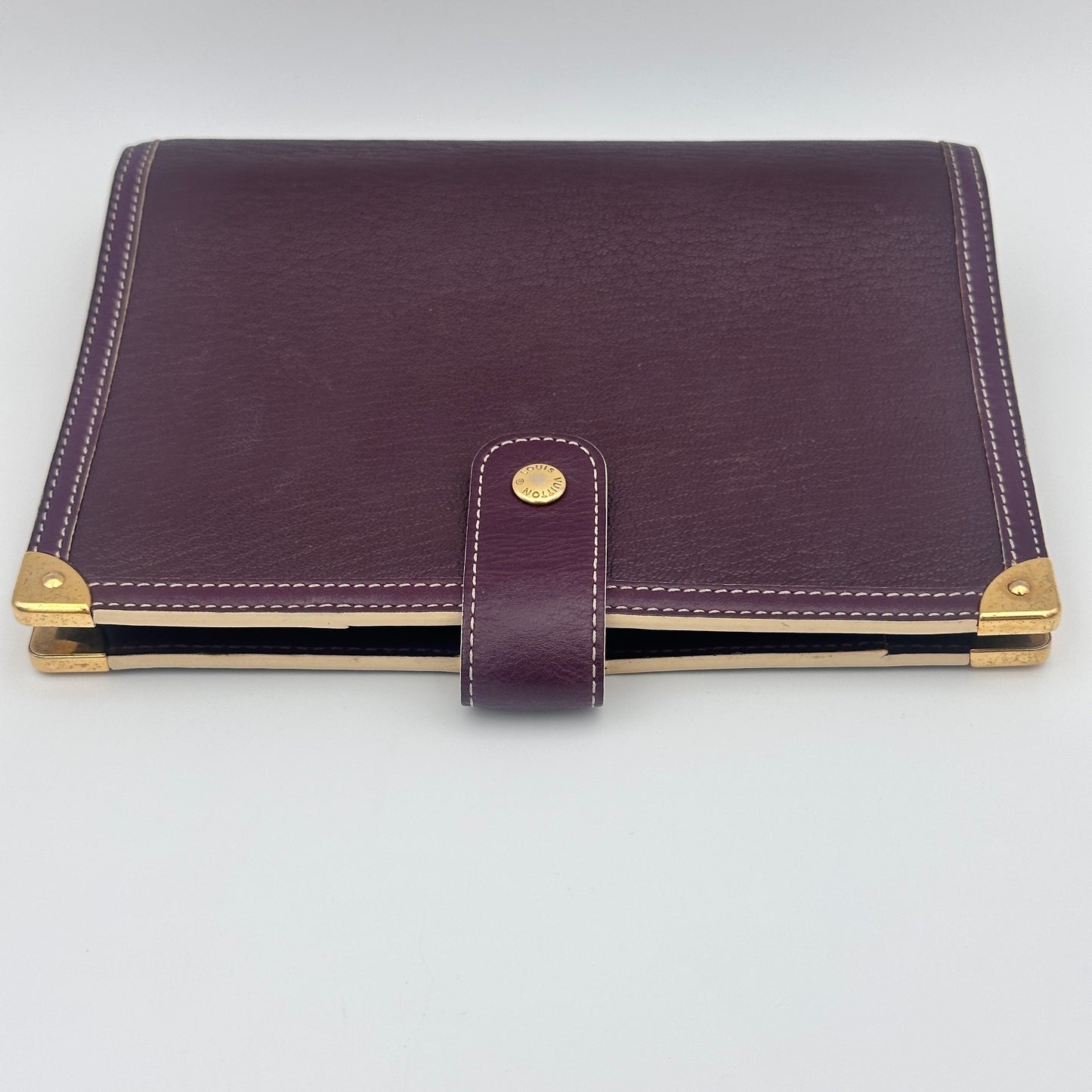 Plum Suhali Leather Small Agenda/Notebook Cover