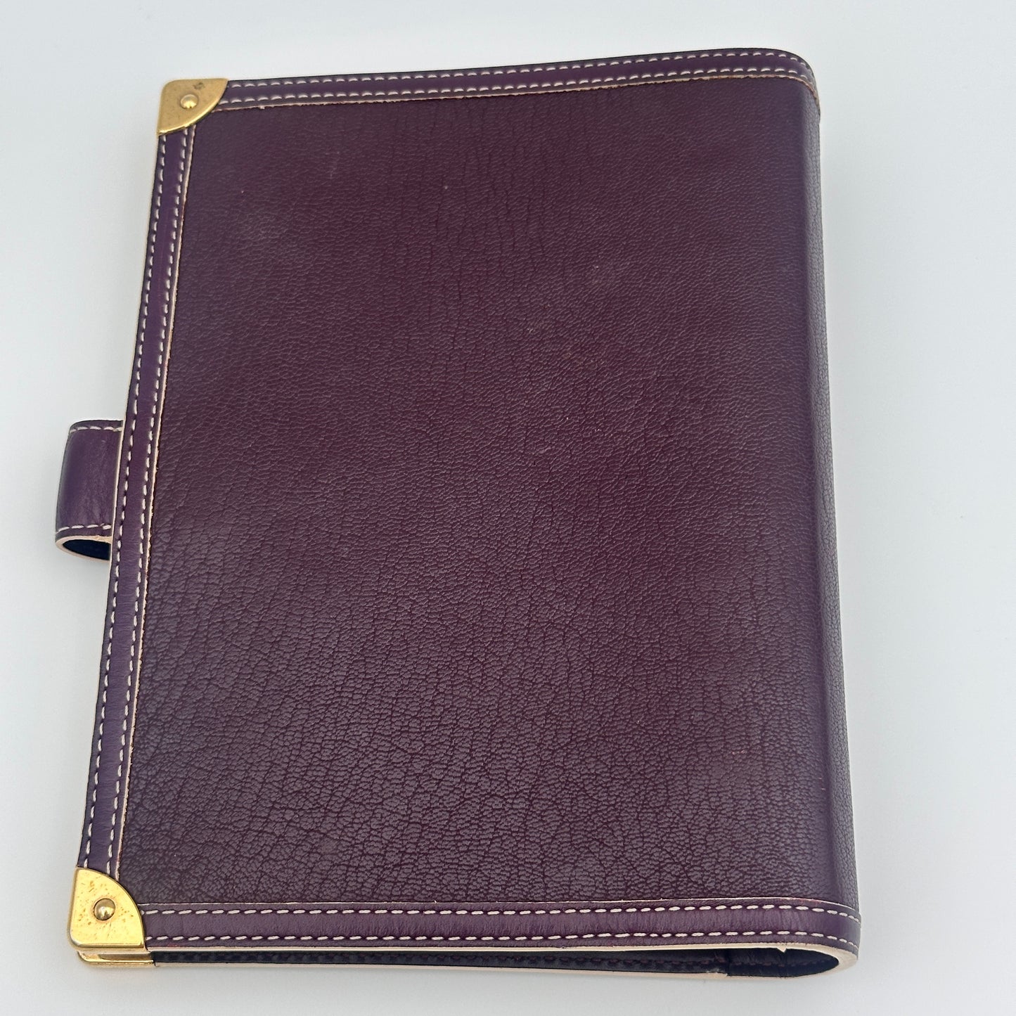 Plum Suhali Leather Small Agenda/Notebook Cover