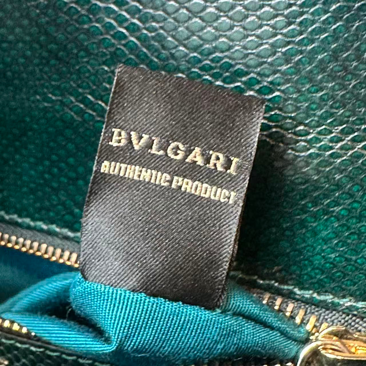 Bvlgari Serpenti Forever Square Shoulder Bag Python Green — view 6 of 8 Serpenti Forever Square Shoulder Bag Python Green, view 6 of 8