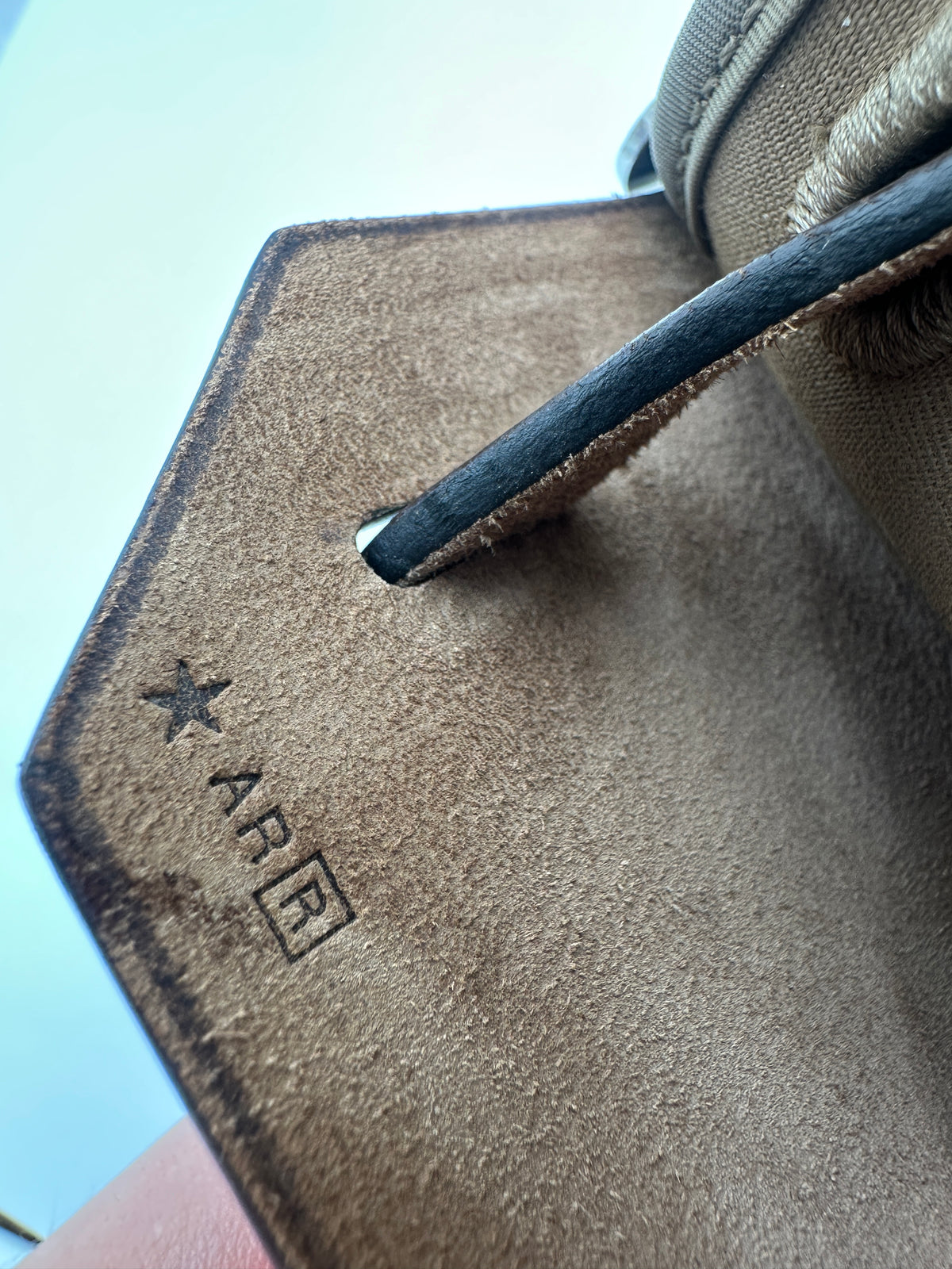 Vache Hunter Toile Herbag Zip 31 PM Etoupe Bleu Indigo