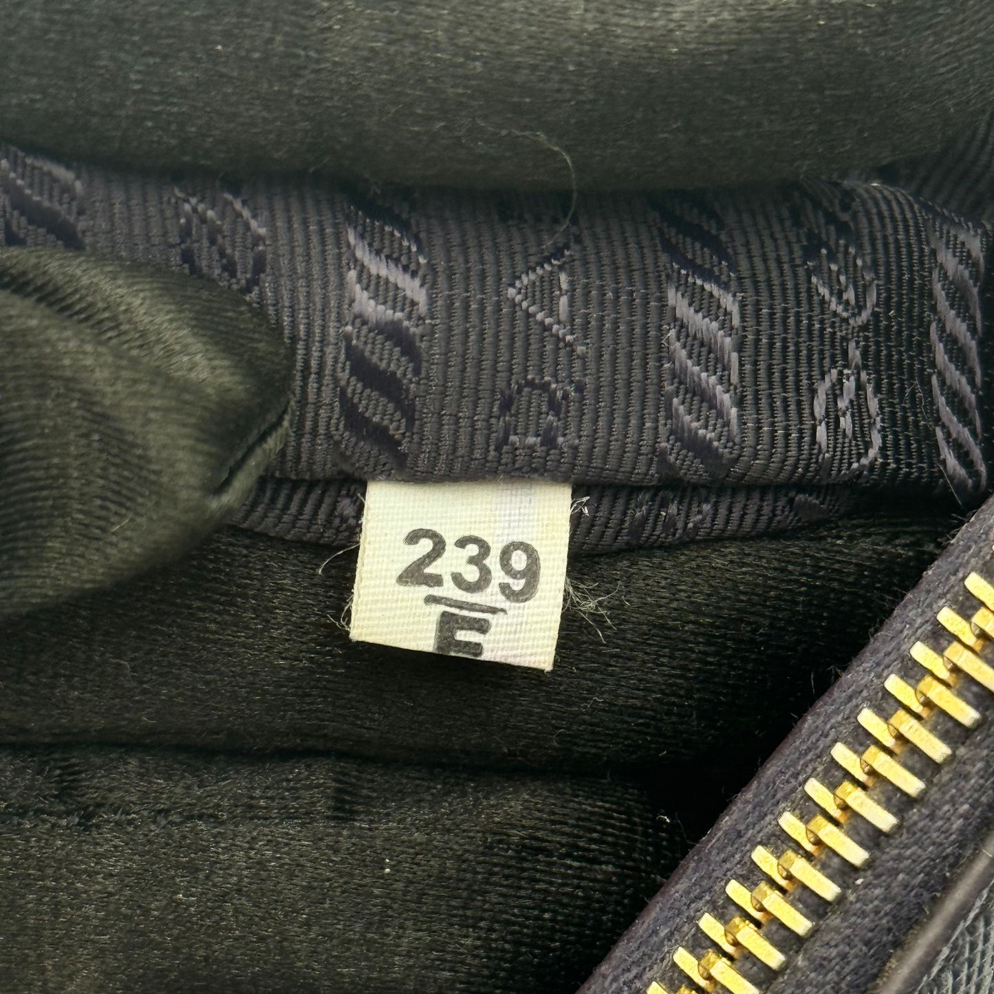 Saffiano LeatherDouble Zip Small Tote Bag (missing original strap)