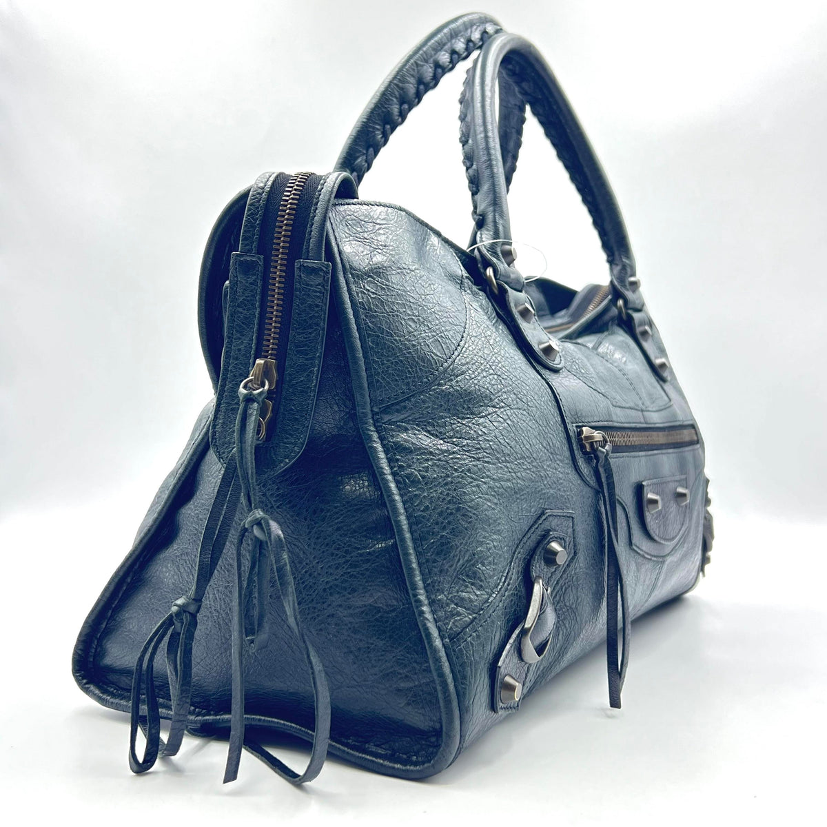 Balenciaga Classic Part-Time Motorcycle Bag in Deep Green Leather — view 2 of 6 Classic Part-Time Motorcycle Bag in Deep Green Leather, view 2 of 6